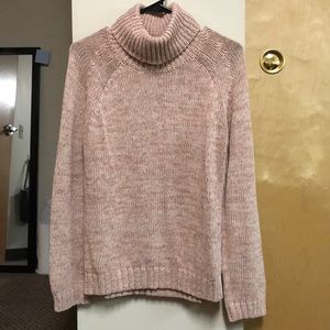 Calvin Klein blush pink turtleneck